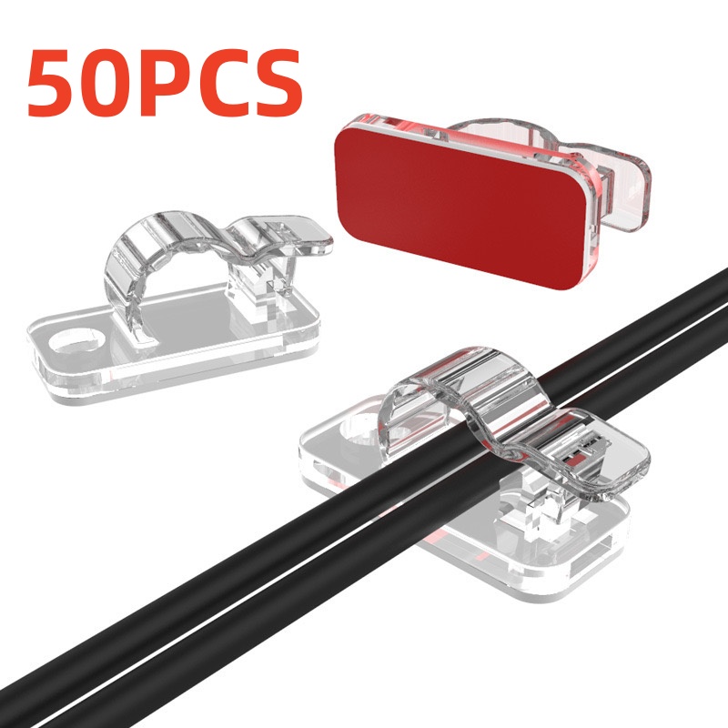 Cable Organizer - 10/50 szt. Klipsy do organizacji kabli,