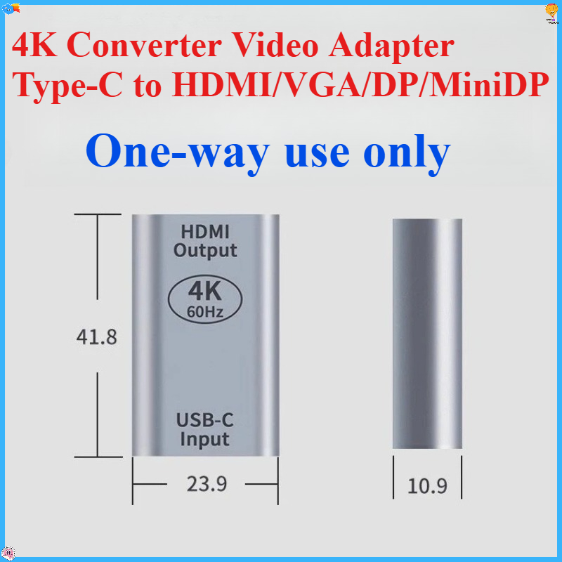 Electronics And Gadgets Ce - Adapter wideo 4K, konwerter Type-C na