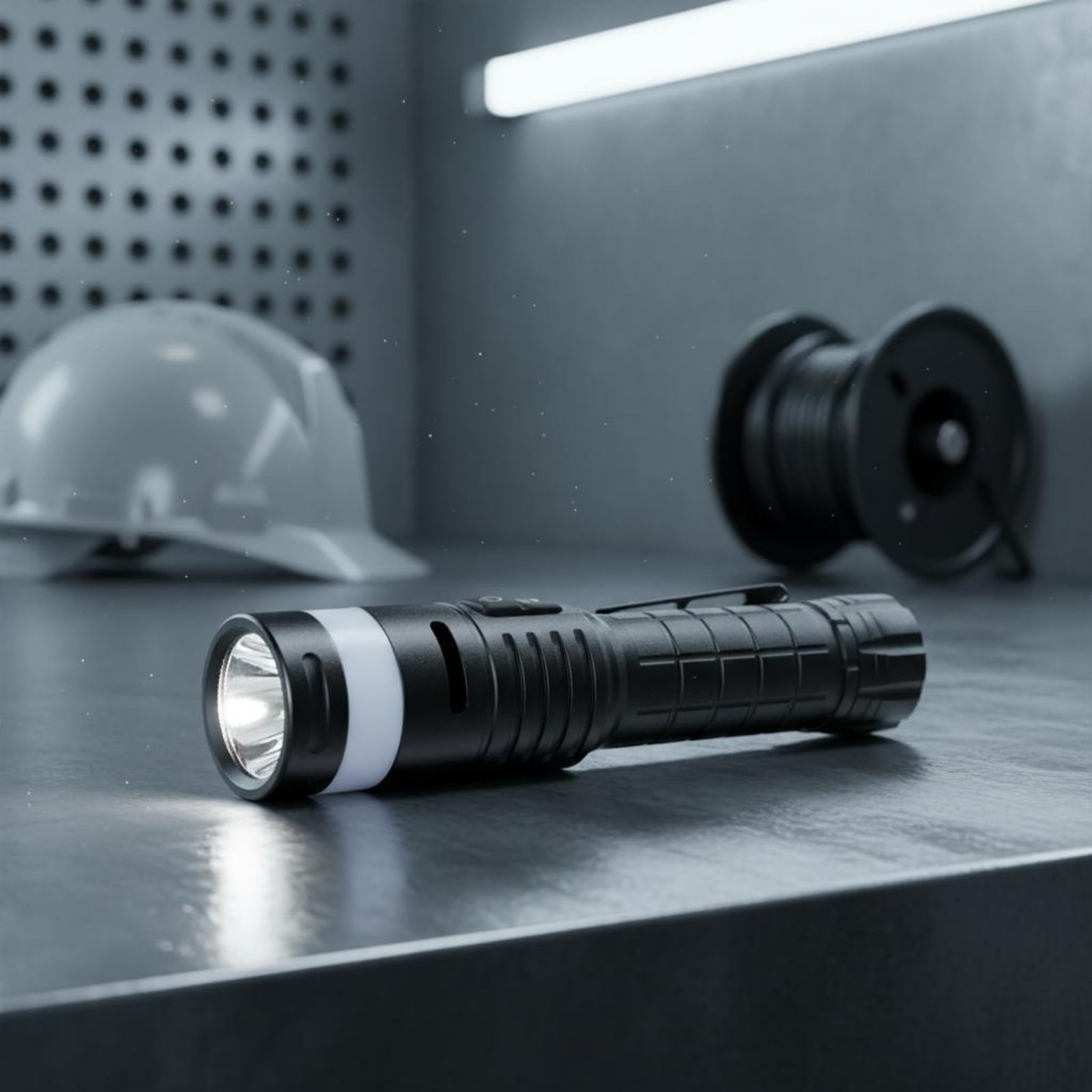 Power Bank - Wielofunkcyjna latarka LED z aluminium, odporna