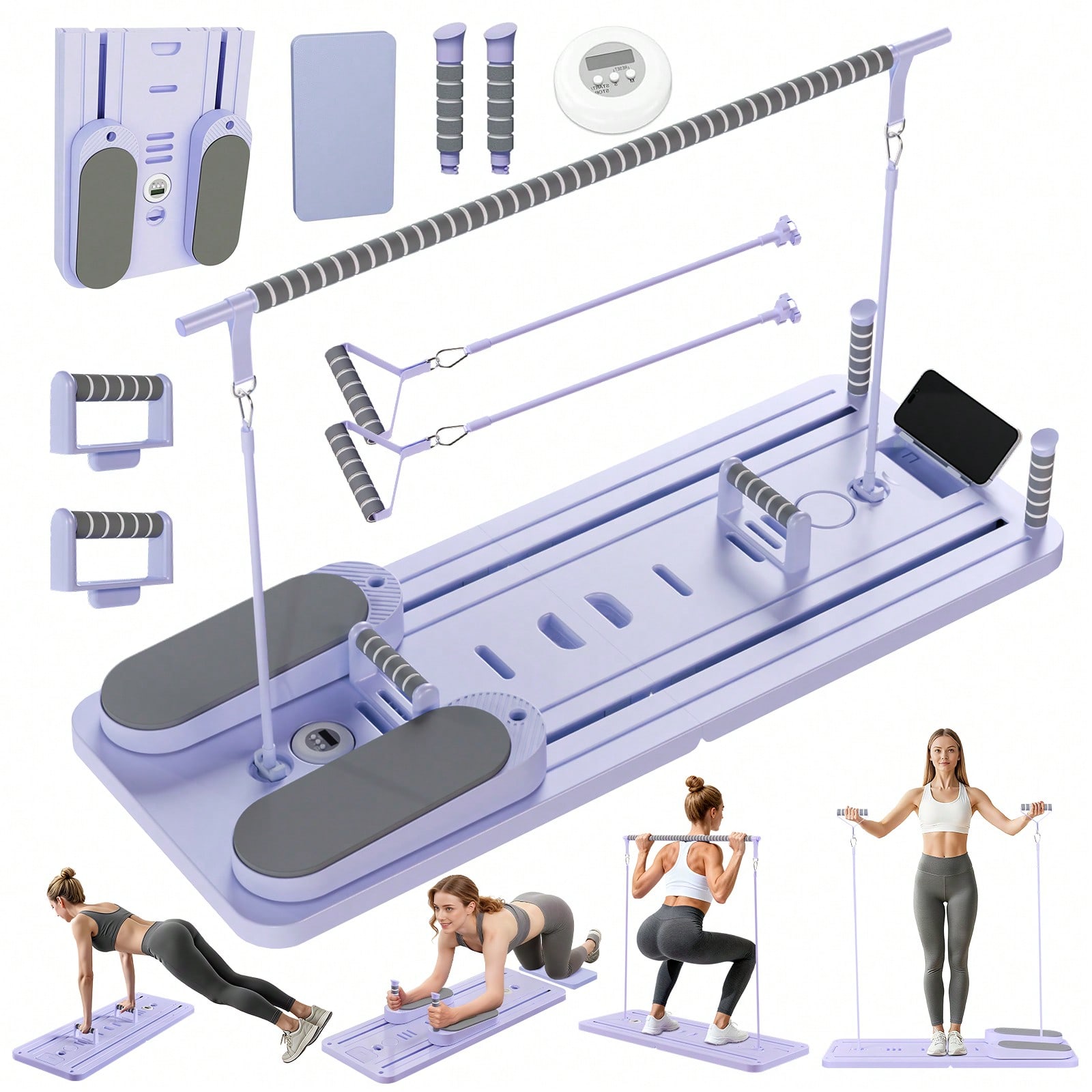 Reformer do pilatesu z drążkie – Phone Holder recenzja i cena
