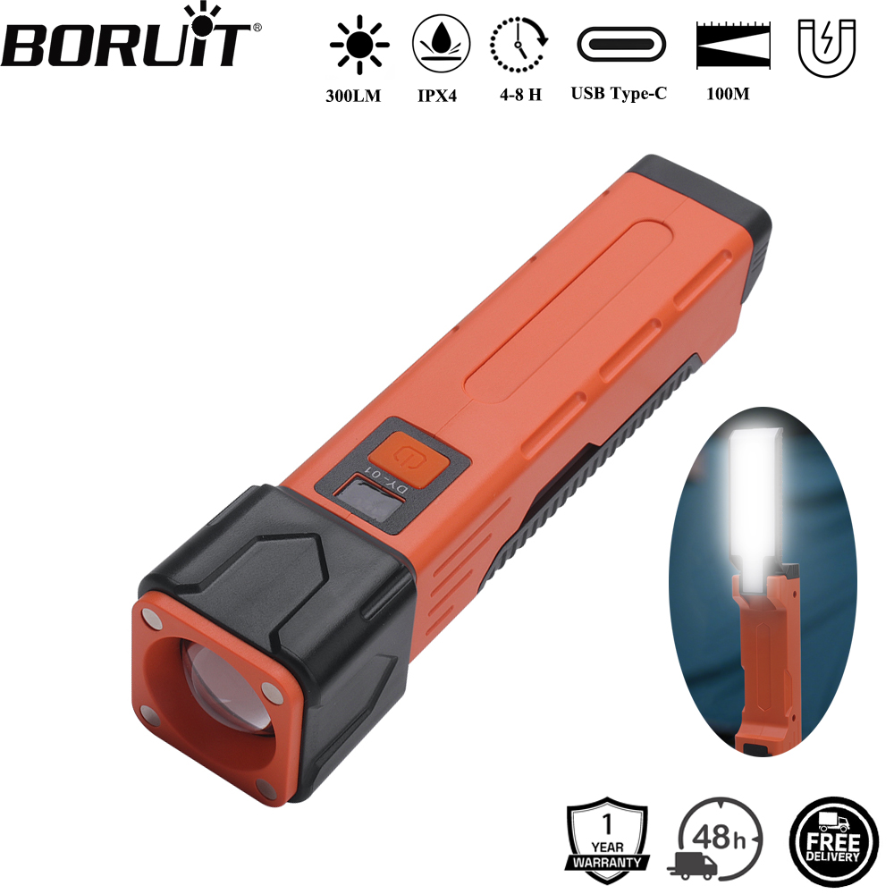 BORUiT 300LM LED Latarka Roboc – Power Bank recenzja i cena