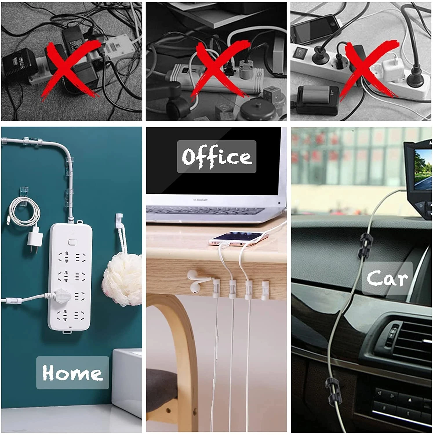 Małe klipsy do organizacji kab – Cable Organizer recenzja i cena