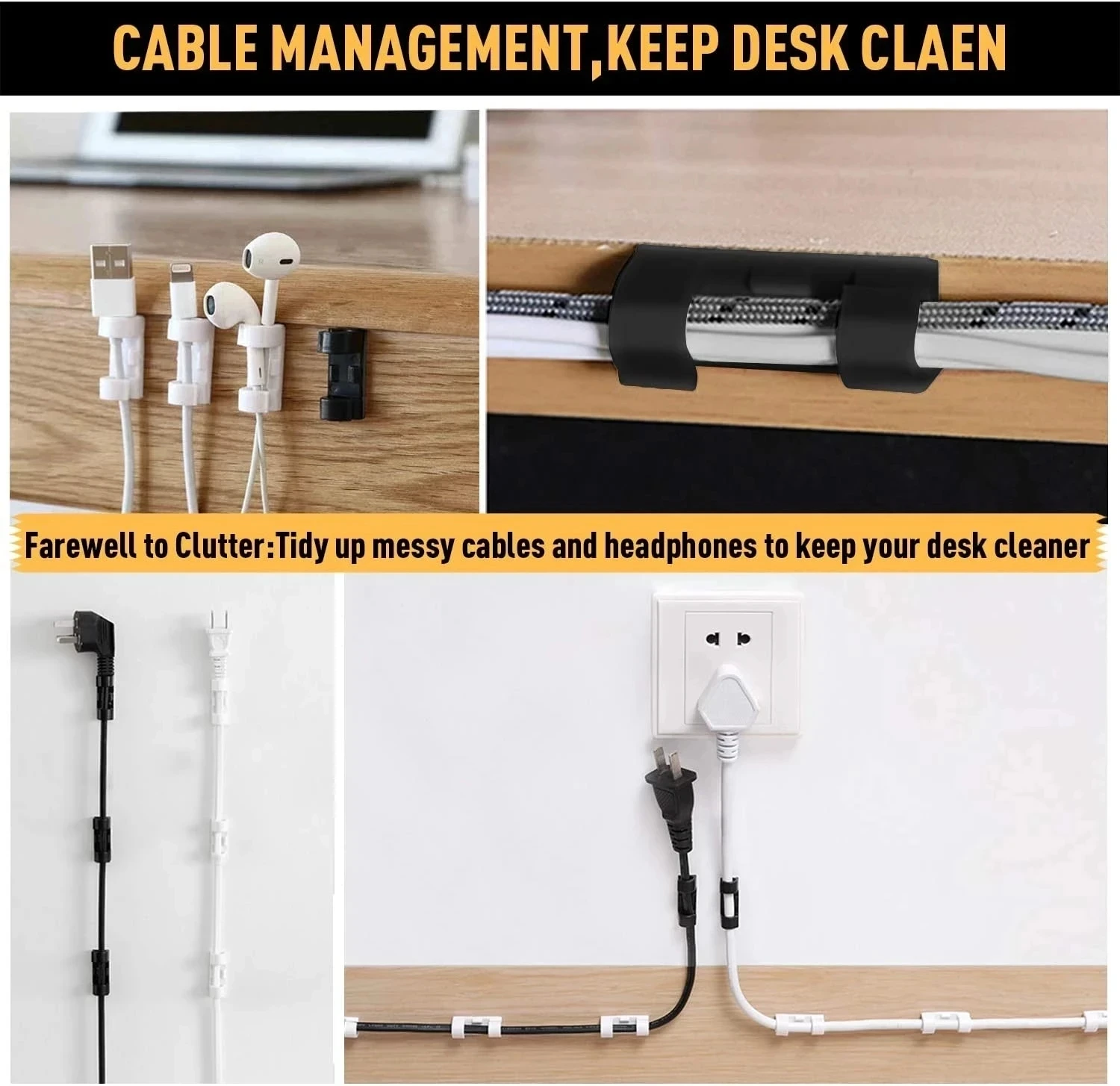 Małe klipsy do organizacji kab – Cable Organizer recenzja i cena